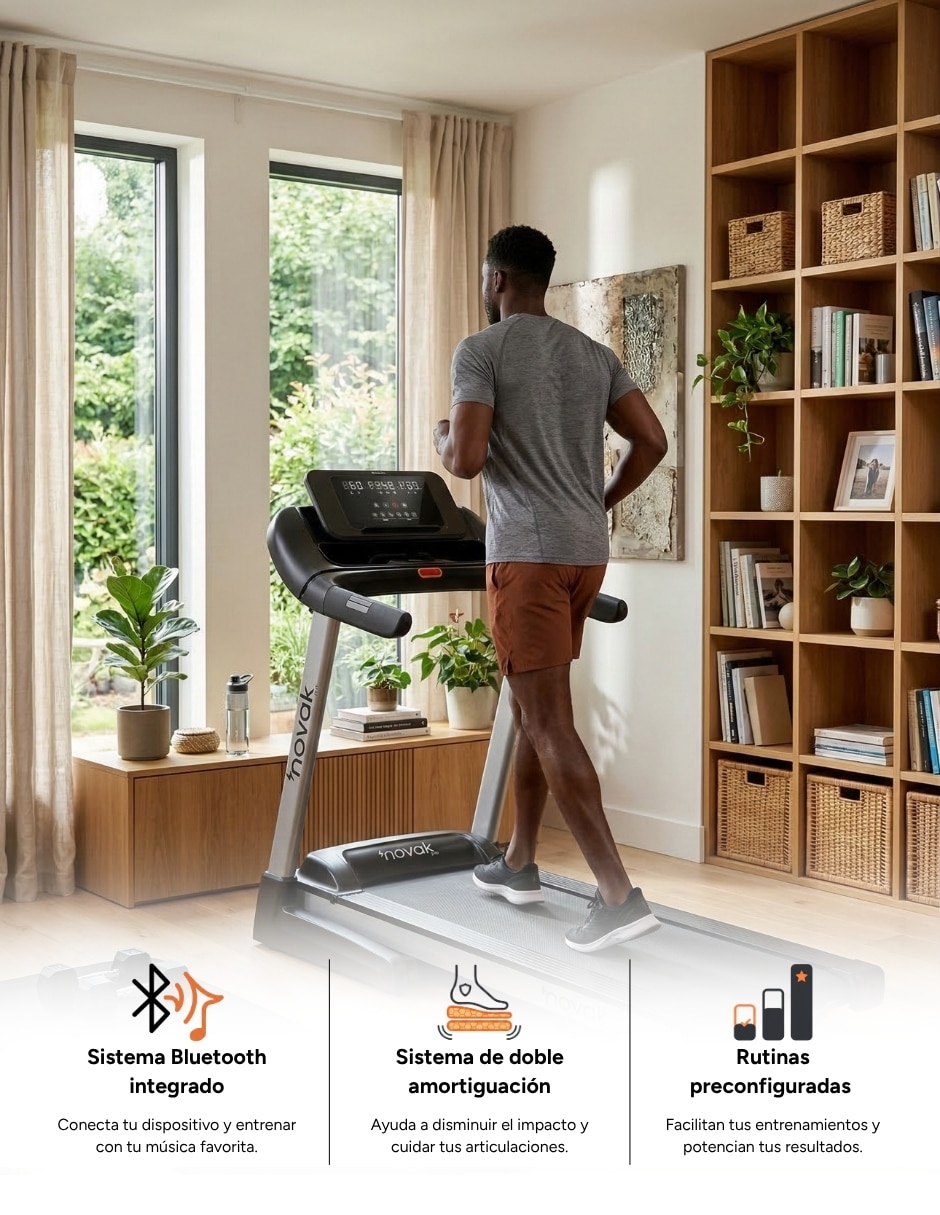 Caminadora profesional Novak Pro Performance plegable