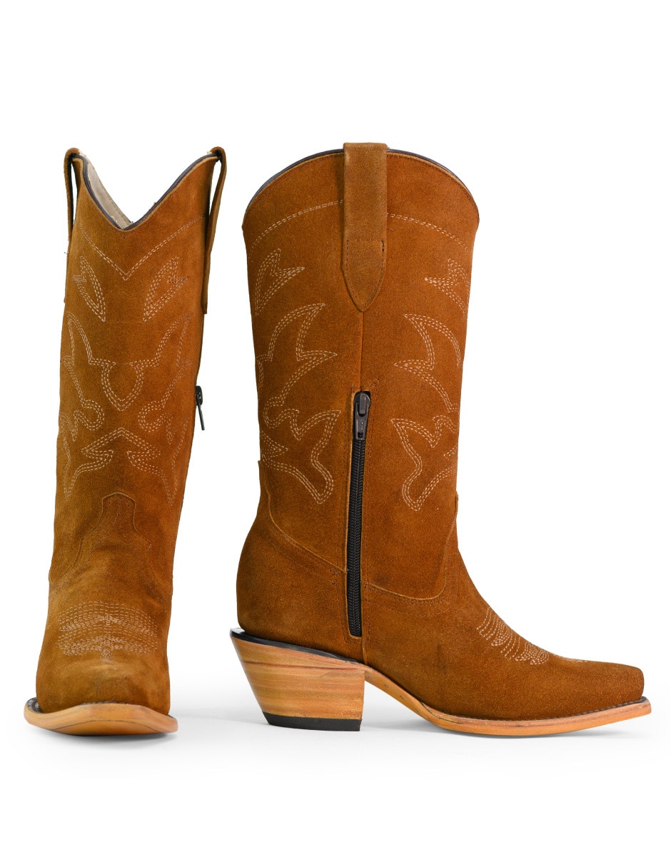 Bota cowboy abajo de la rodilla para mujer