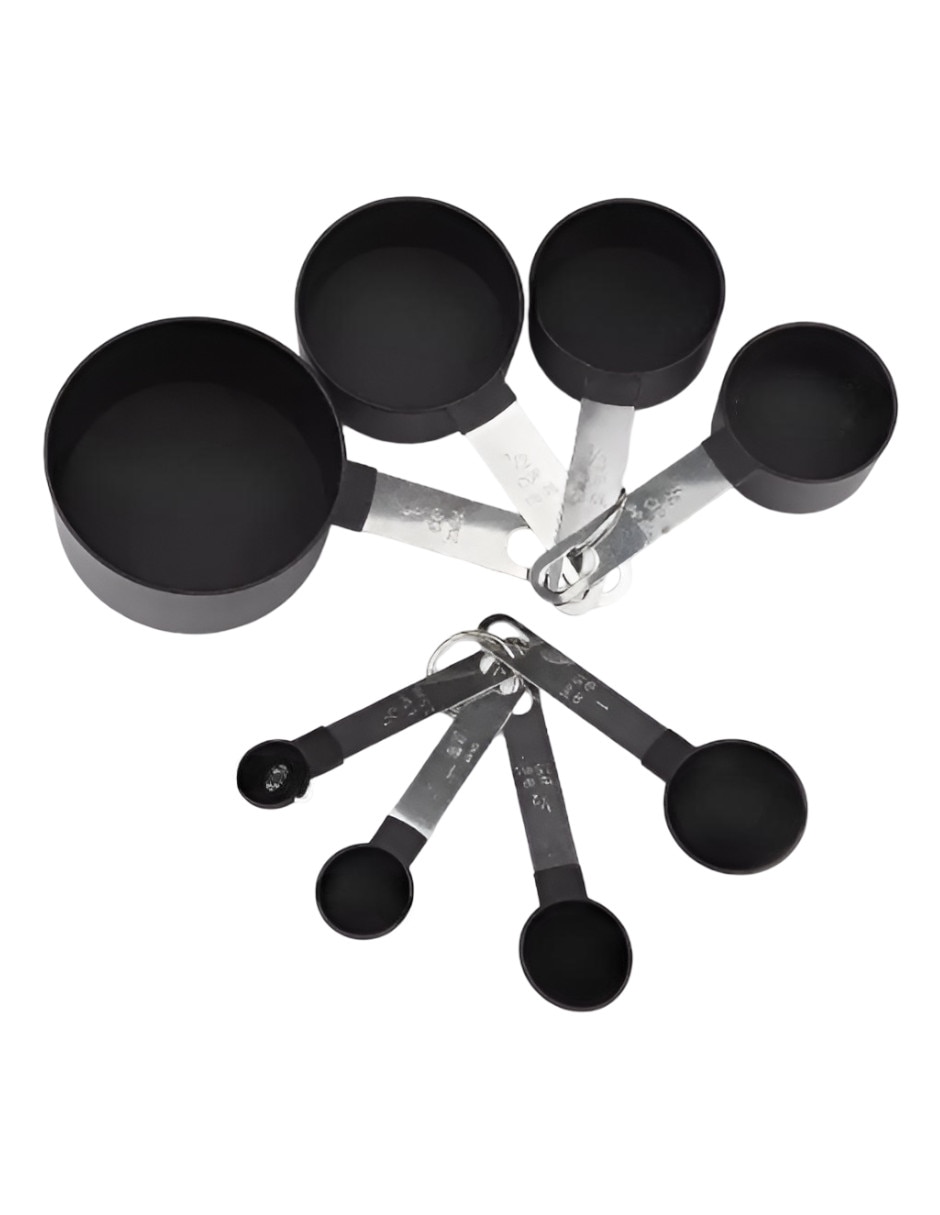 Set taza medidora acero inoxidable 8 piezas