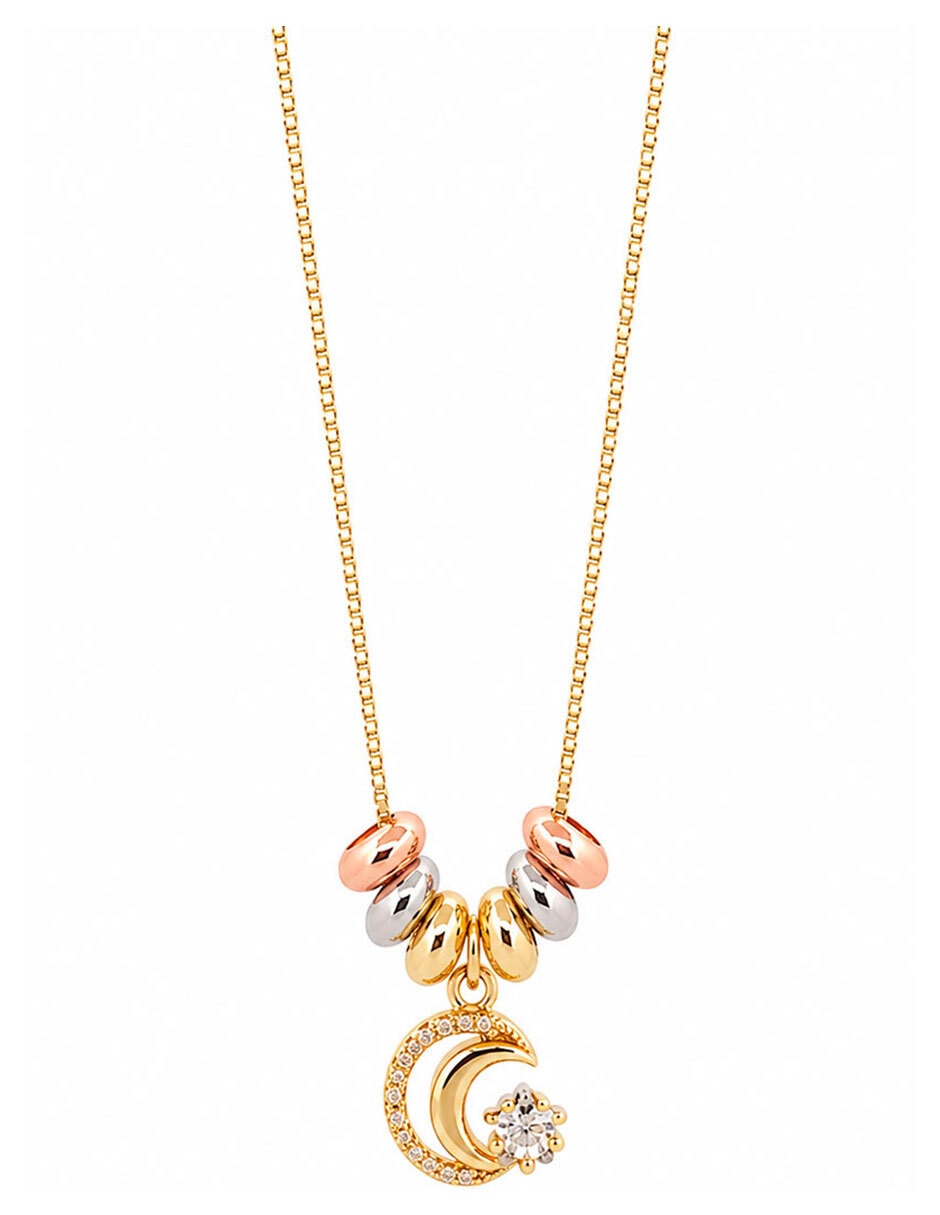 Collar con dije de luna 18 K