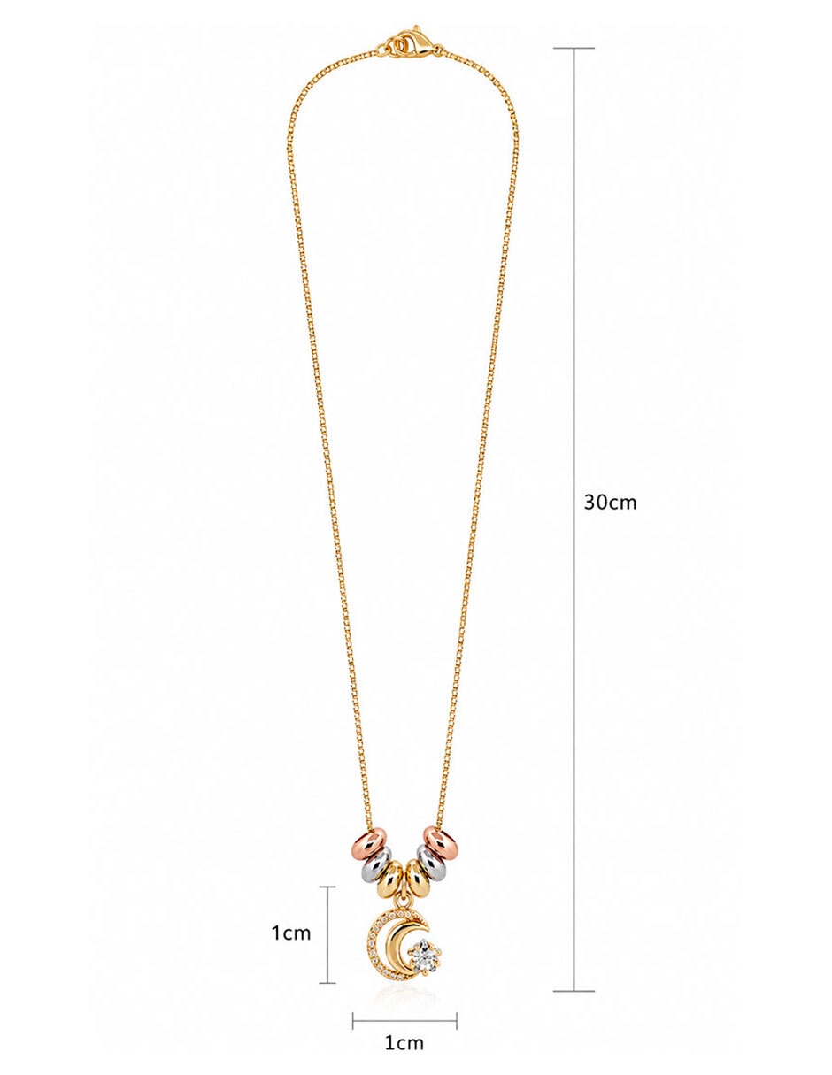 Collar con dije de luna Moon & Self 18 K