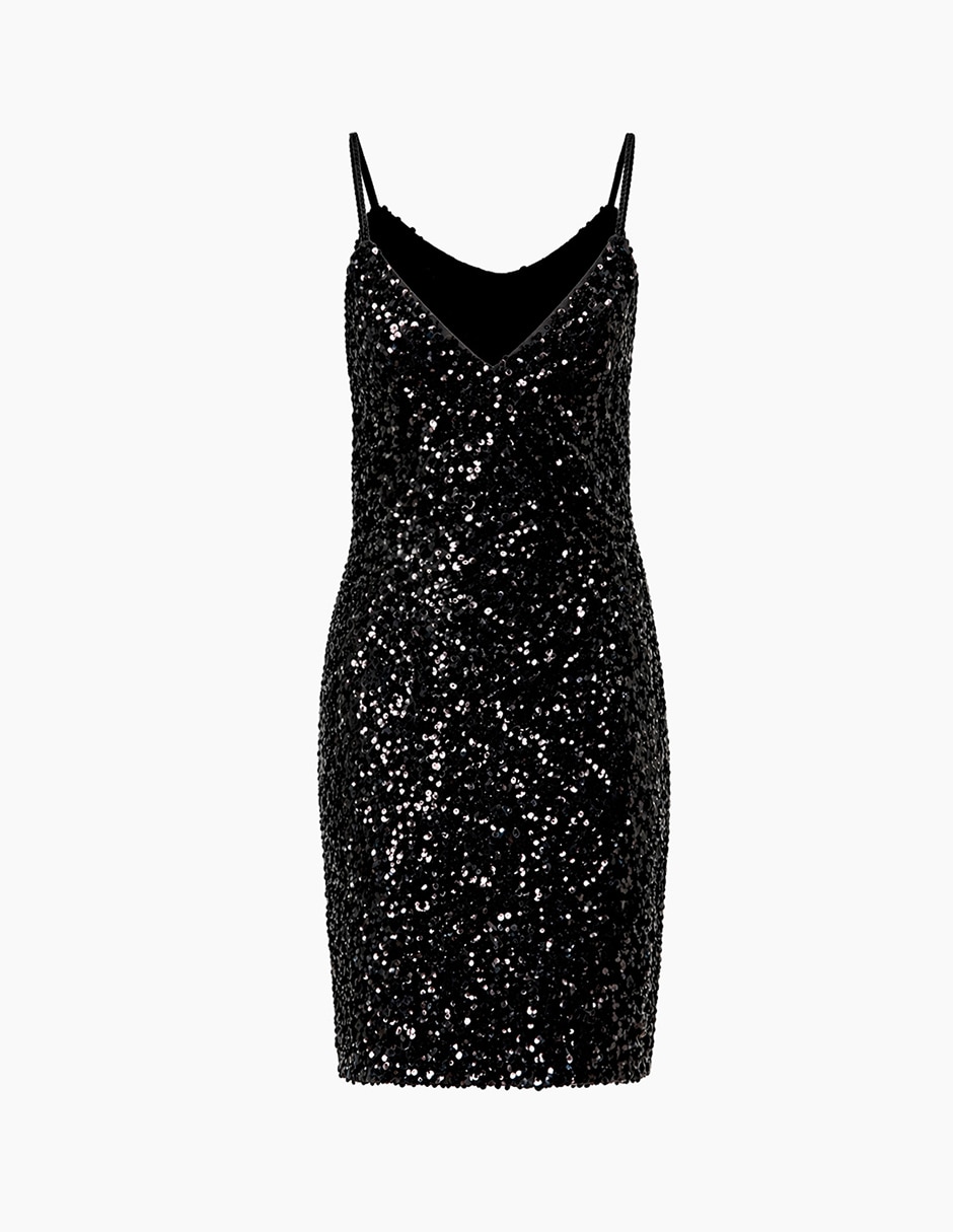 Vestido a la rodilla de fiesta Ivonne Couture escote medio