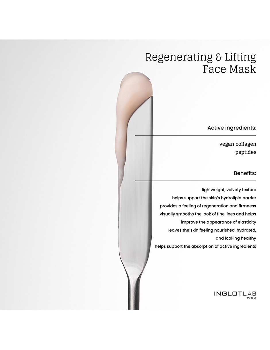 Mascarilla facial Inglot Lab Regenerating & Lifting para Antiarrugas
