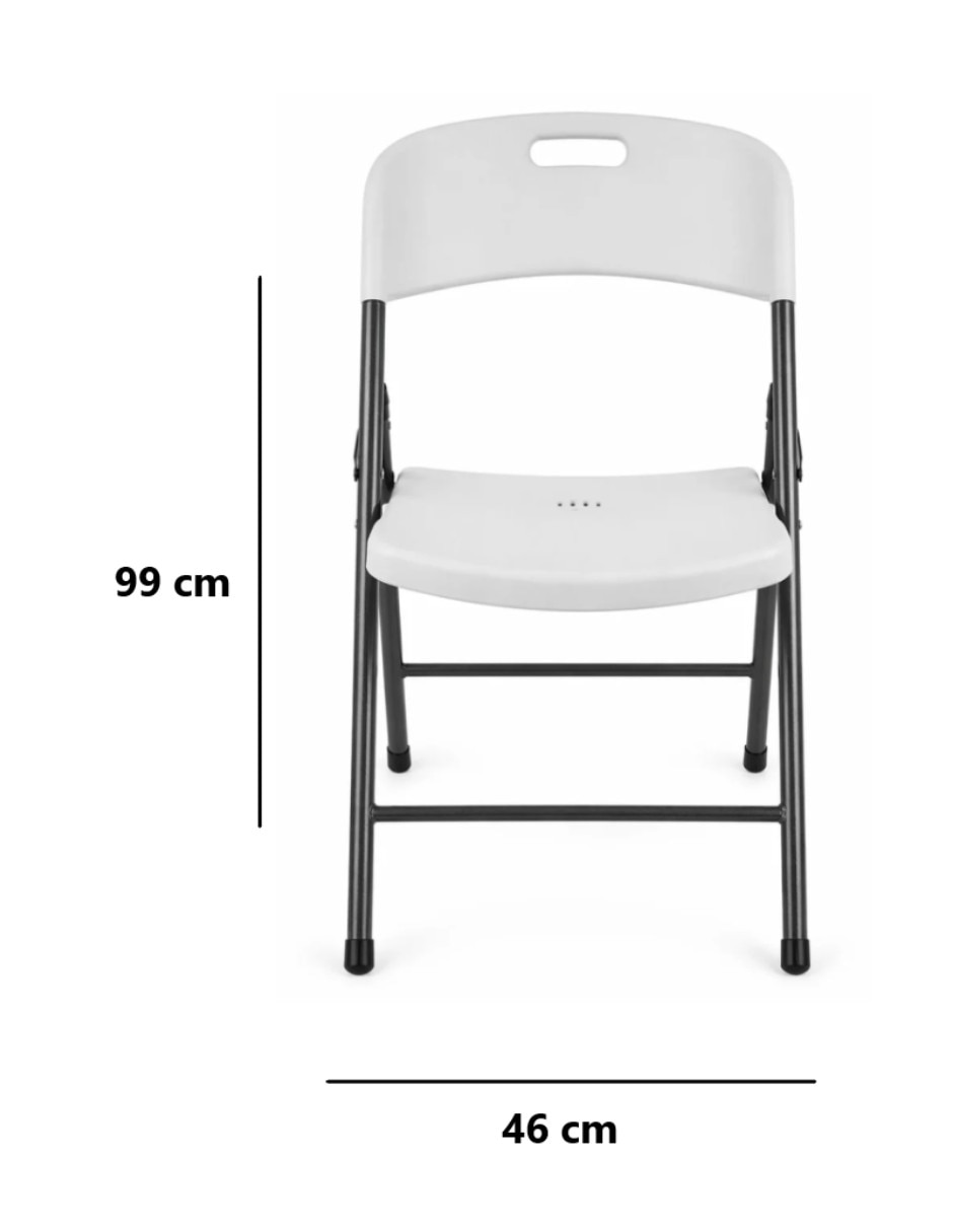 Silla plegable Peldaños de plástico