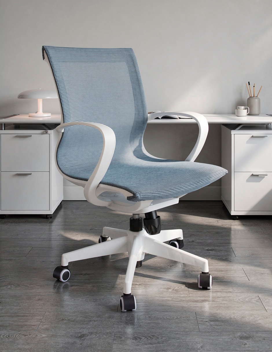 Silla de escritorio Meshblue Mobica de mesh