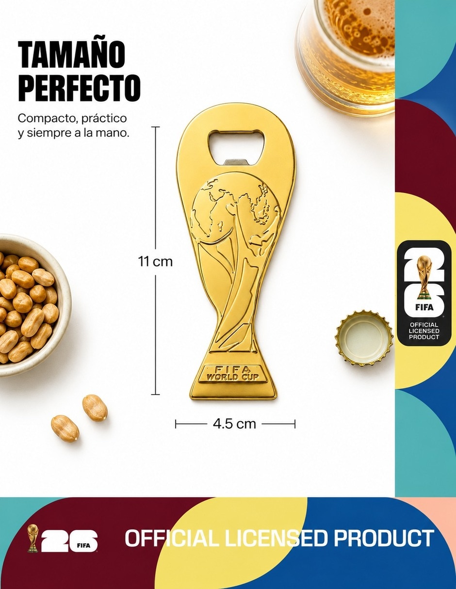 Destapador Fifa Souvenir de la Copa Mundial 2026