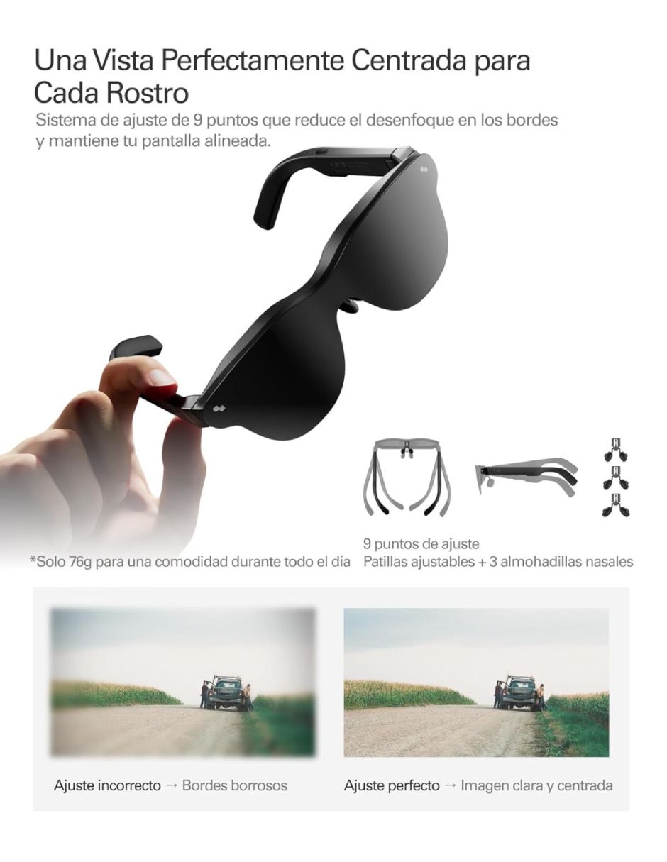 Lentes de realidad virtual Rayneo para multiplataforma