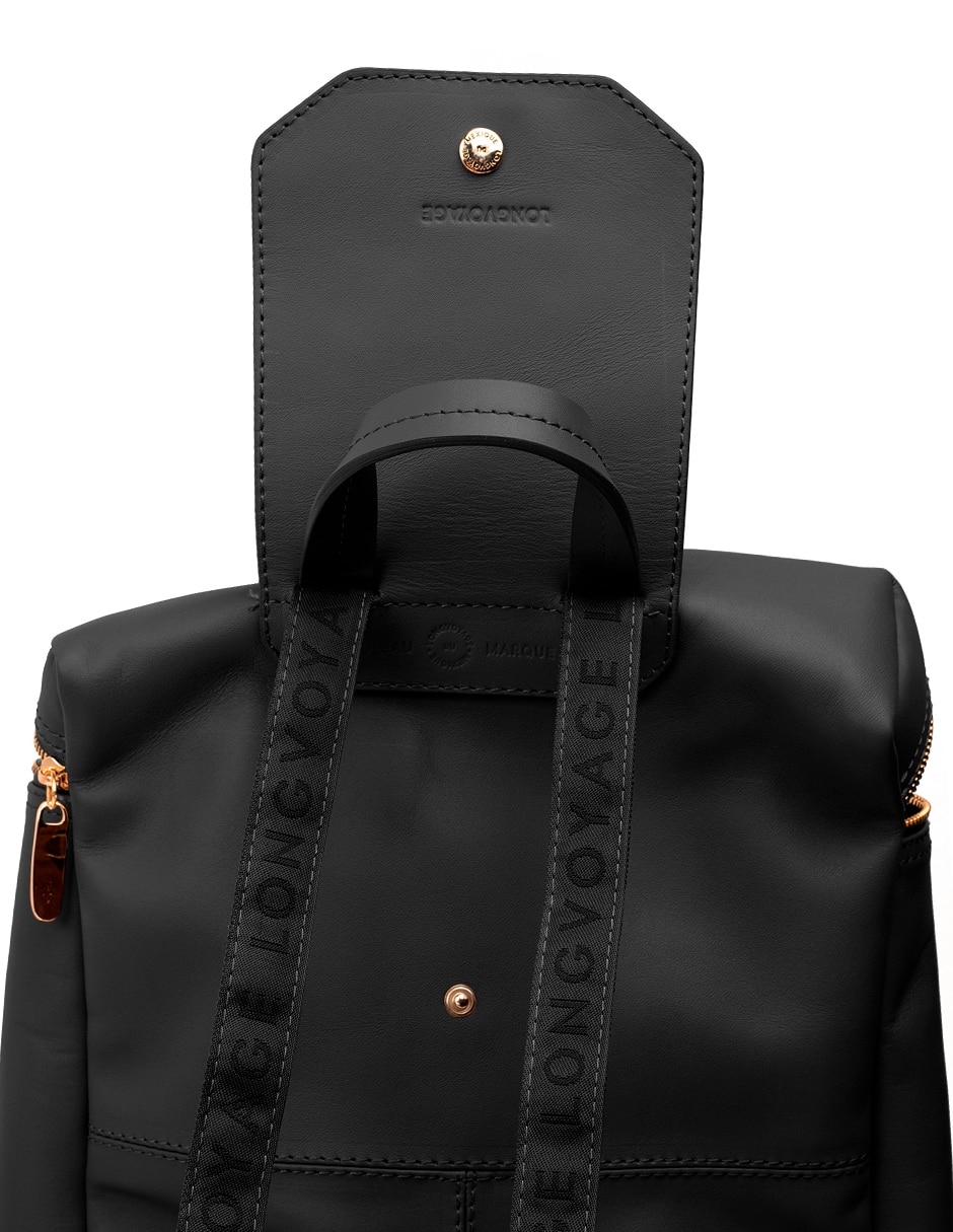 Mochila casual Longvoyage de piel unisex