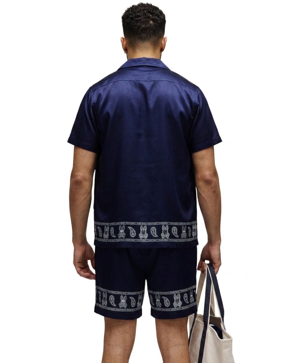 Camisa casual Psycho Bunny manga corta para hombre