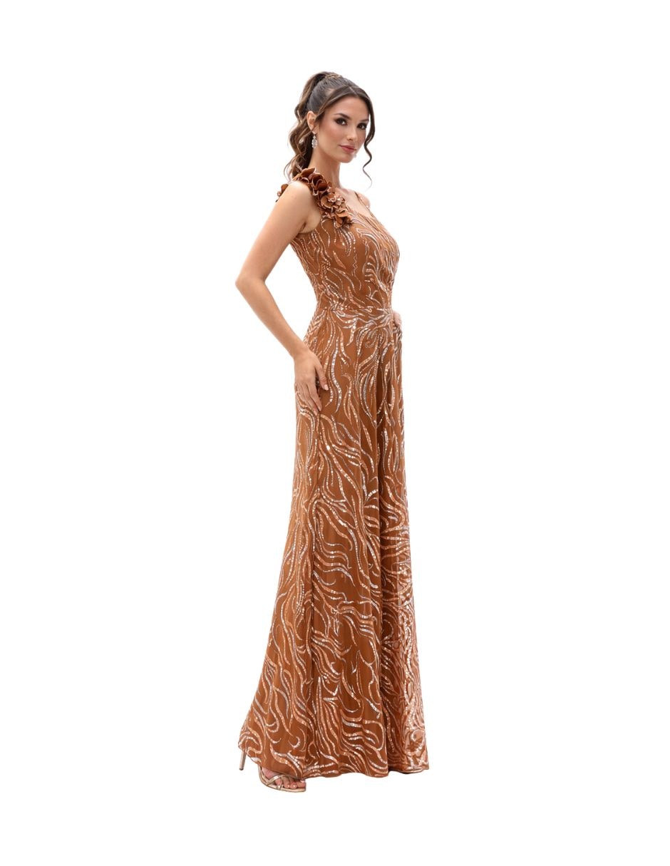 Vestido largo fiesta La Difference escote medio para mujer