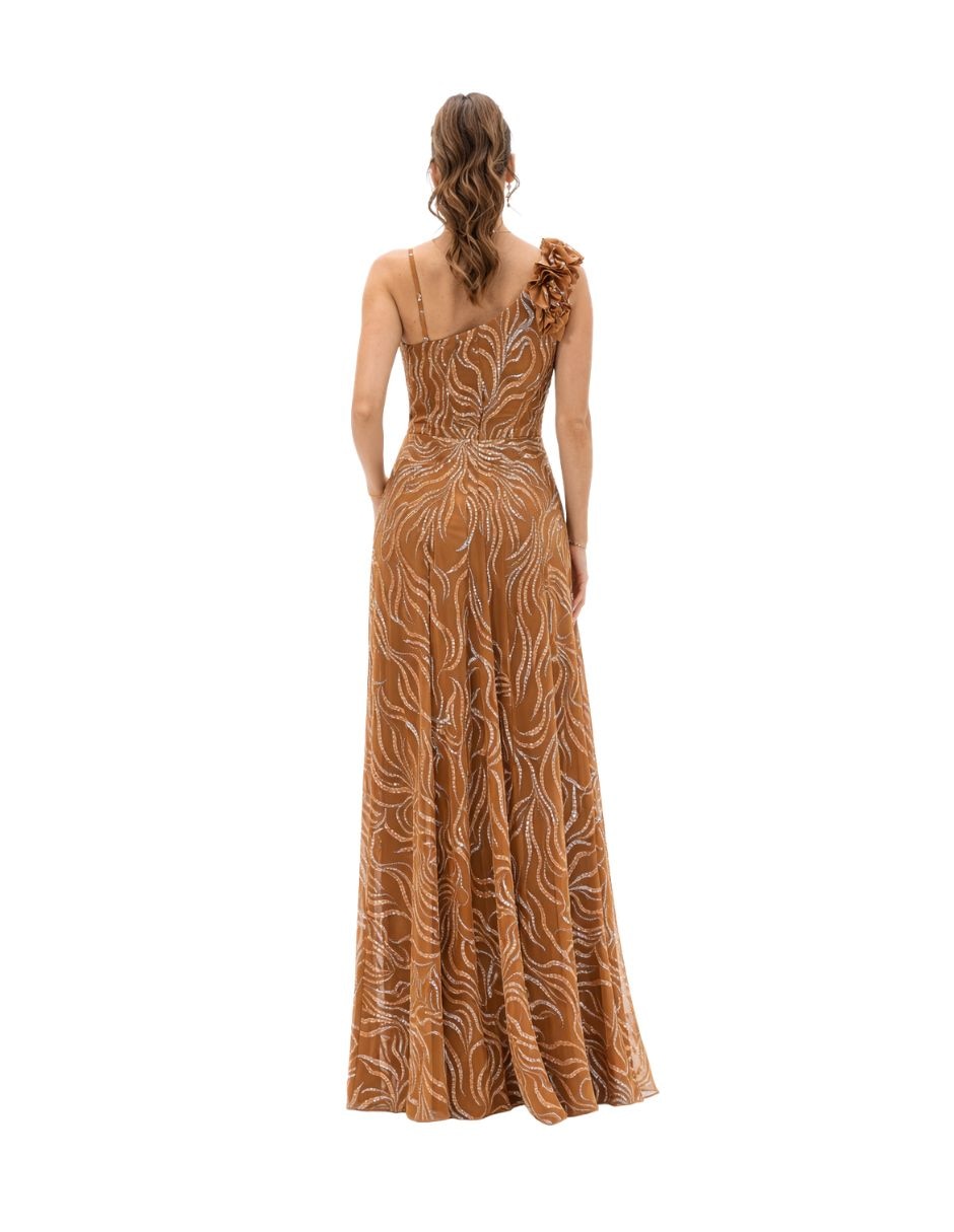 Vestido largo fiesta La Difference escote medio para mujer