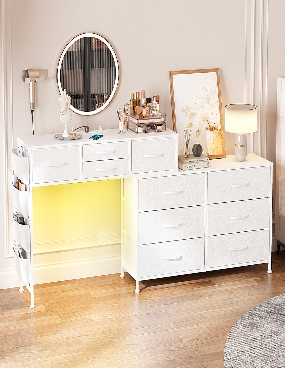Tocador armable Luces LED Vanity Tocador armable Luces LED Vanity