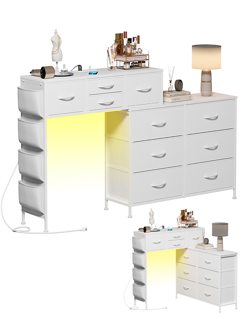 Tocador armable Luces LED Vanity 8