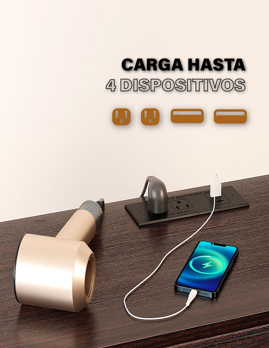 Tocador armable Fabato Luces LED Vanity