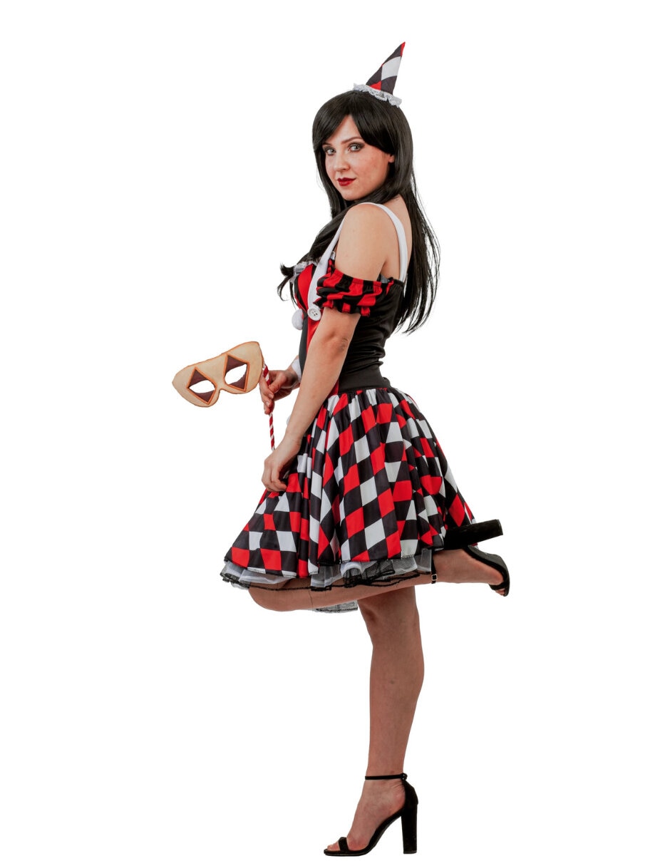 Disfraz Harlequin de Payaso para mujer 5