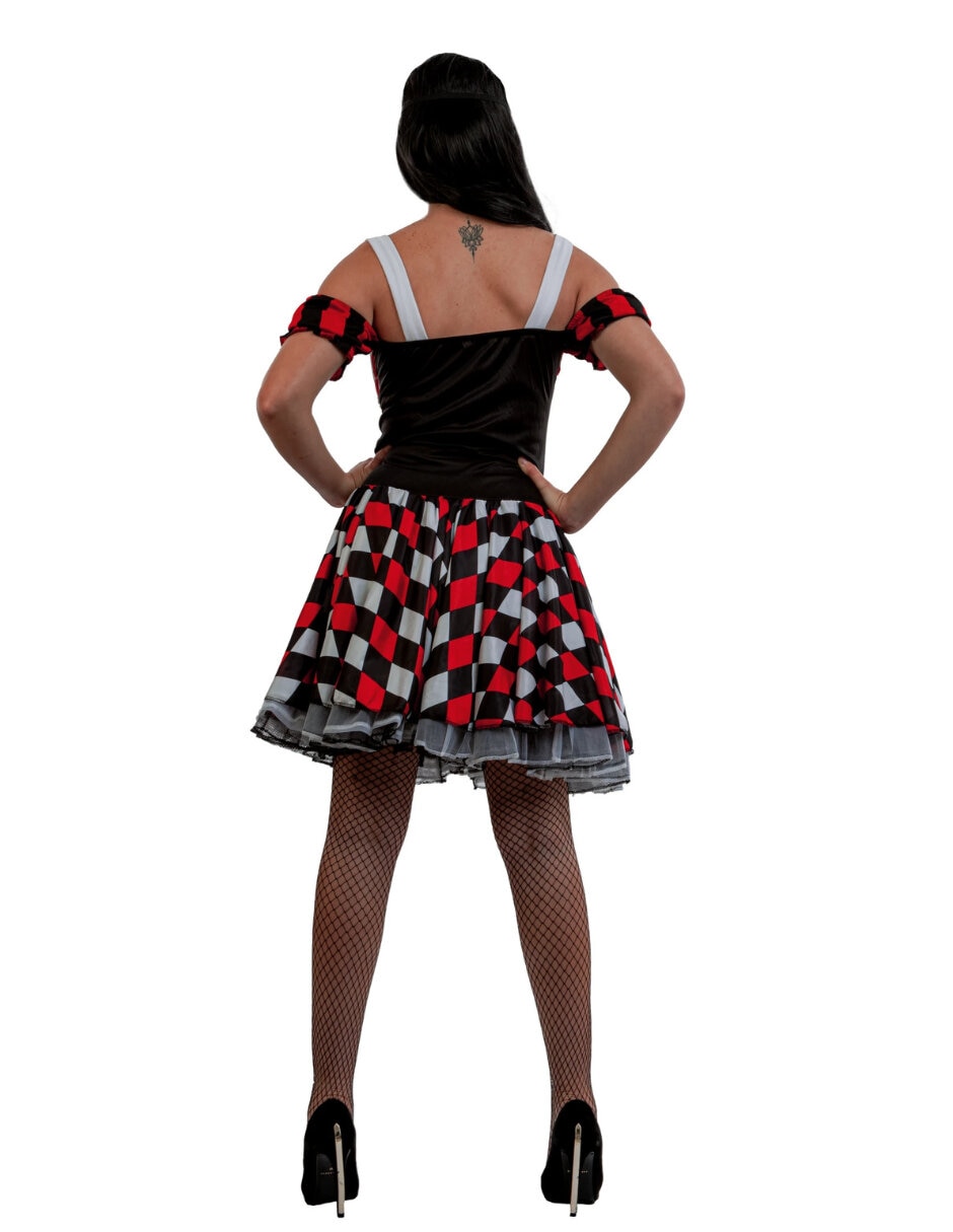 Disfraz Harlequin de Payaso para mujer 4