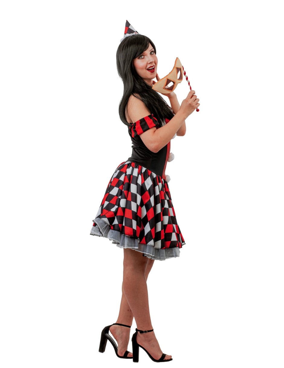 Disfraz Harlequin de Payaso para mujer 3