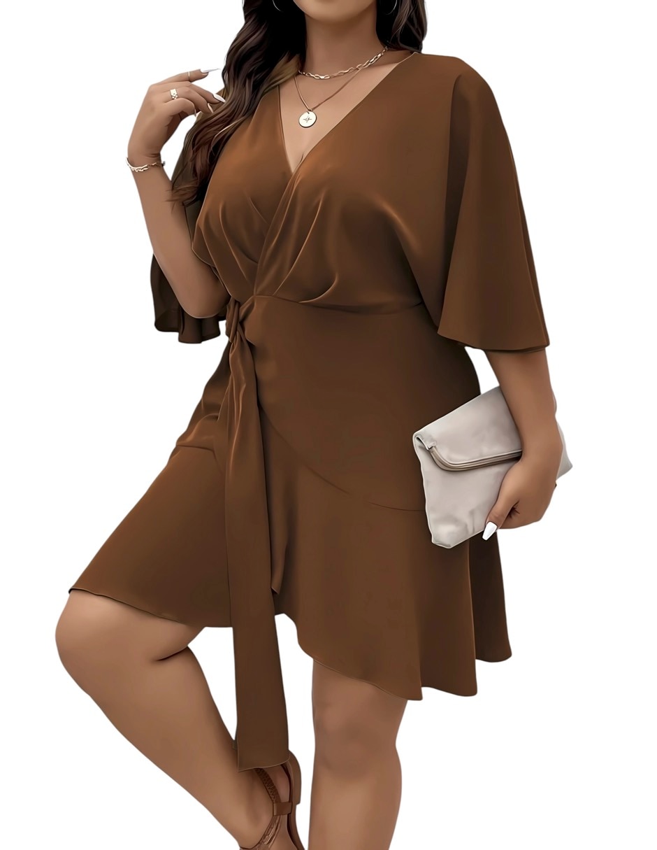 Vestido arriba de la rodilla casual Marinity para mujer