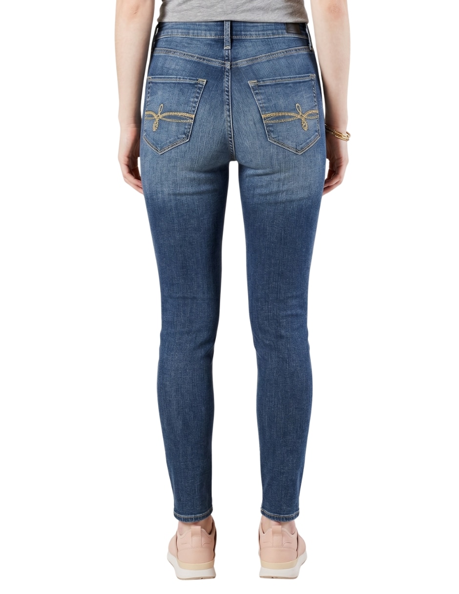 Jeans super skinny Denizen ultra high rise corte cintura alta para mujer