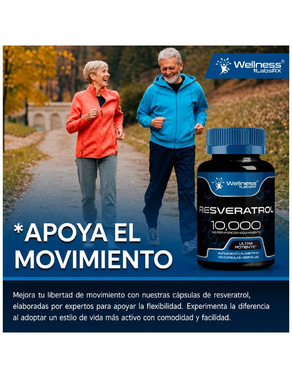 Resveratrol Juventud Celular & Longevidad 120 cápsulas Americano Wellness