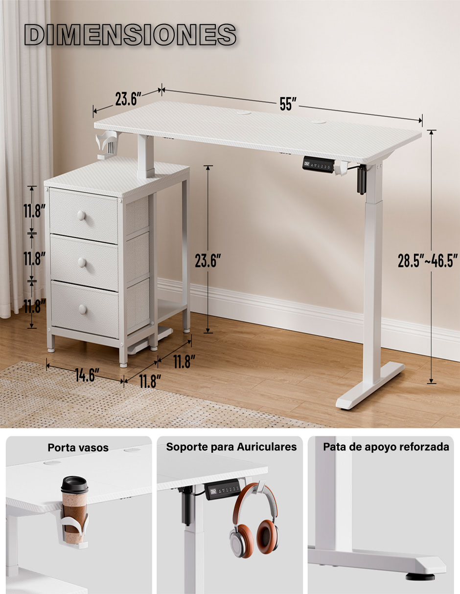 Escritorio eléctrico Elevable 3