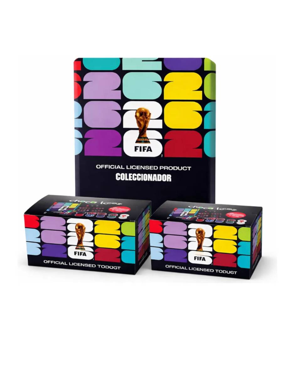 Choca Locoz Fifa 2026 Coleccionador + 2 Caja De 20 Piezas
