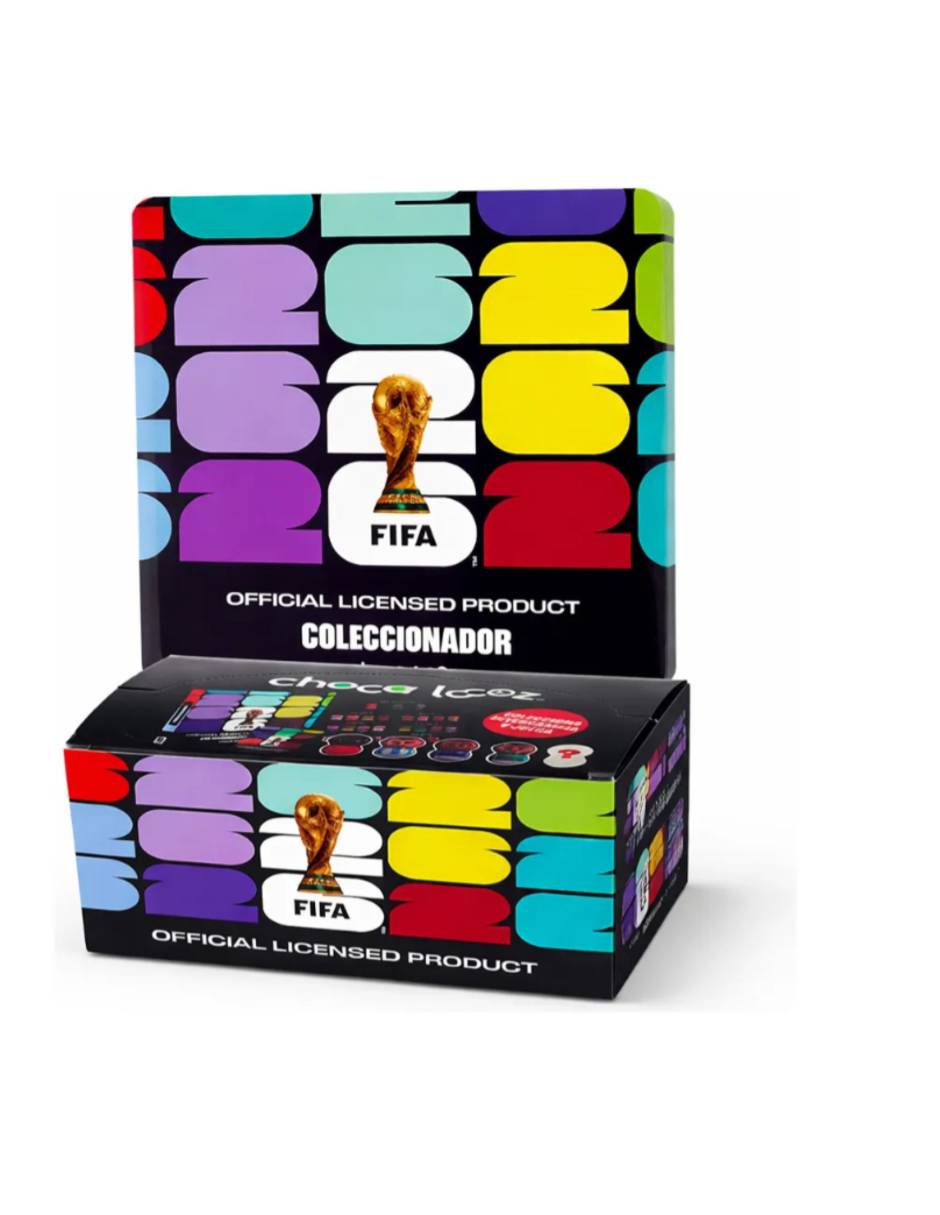 Choca Locoz Fifa 2026 coleccionador + 1 caja de 20 piezas Choca Locoz Fifa 2026 coleccionador + 1 caja de 20 piezas
