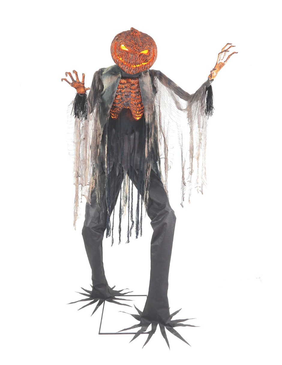 Figura decorativa de calabaza Ghoulish Productions Animatronic de metal