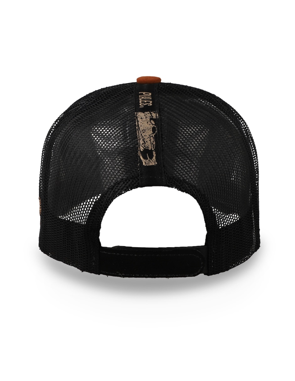 Gorra visera curva snapback Piales Bull All Black unisex