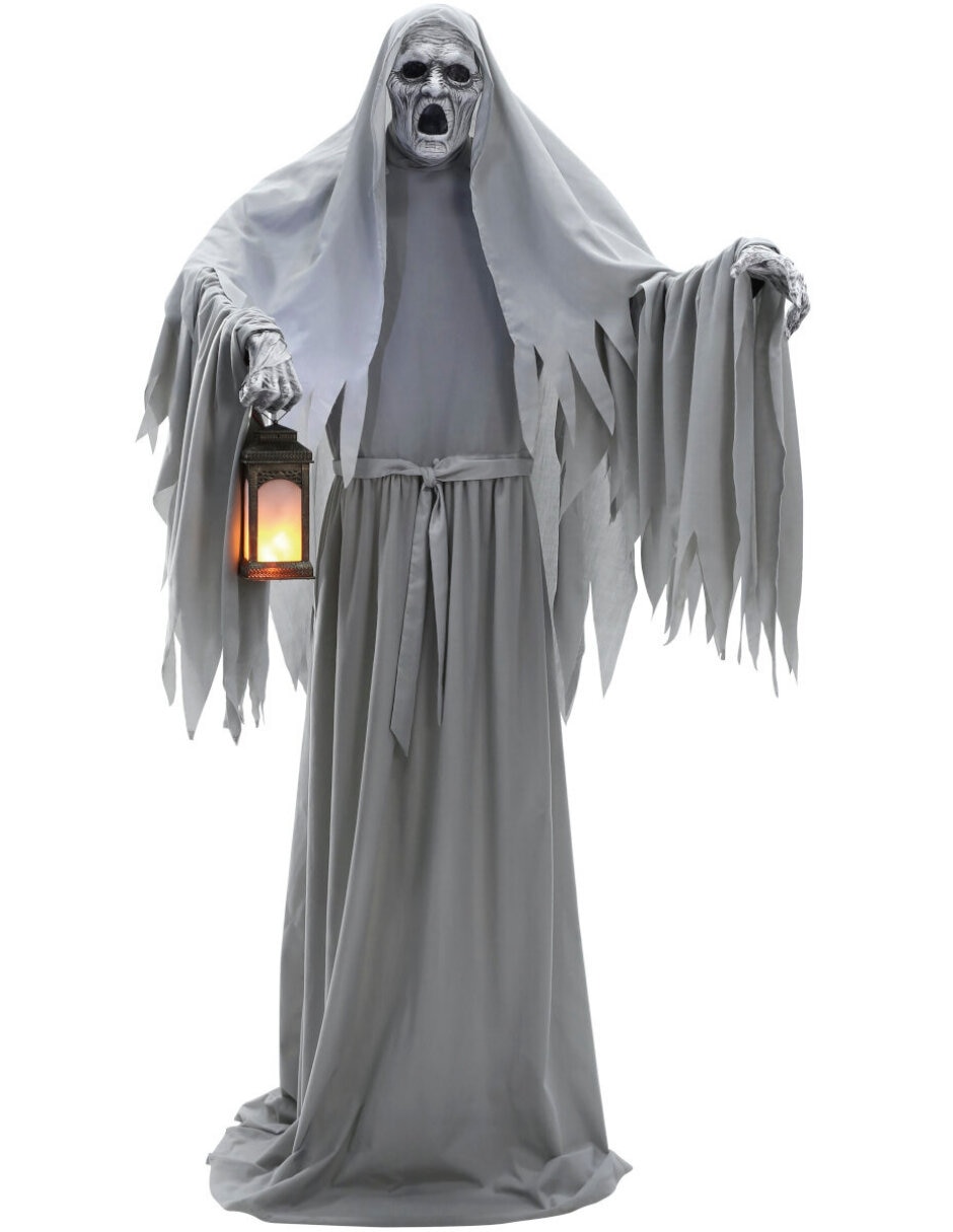 Figura decorativa de Halloween Fantasma Ghoulish Productions Animatronic de metal