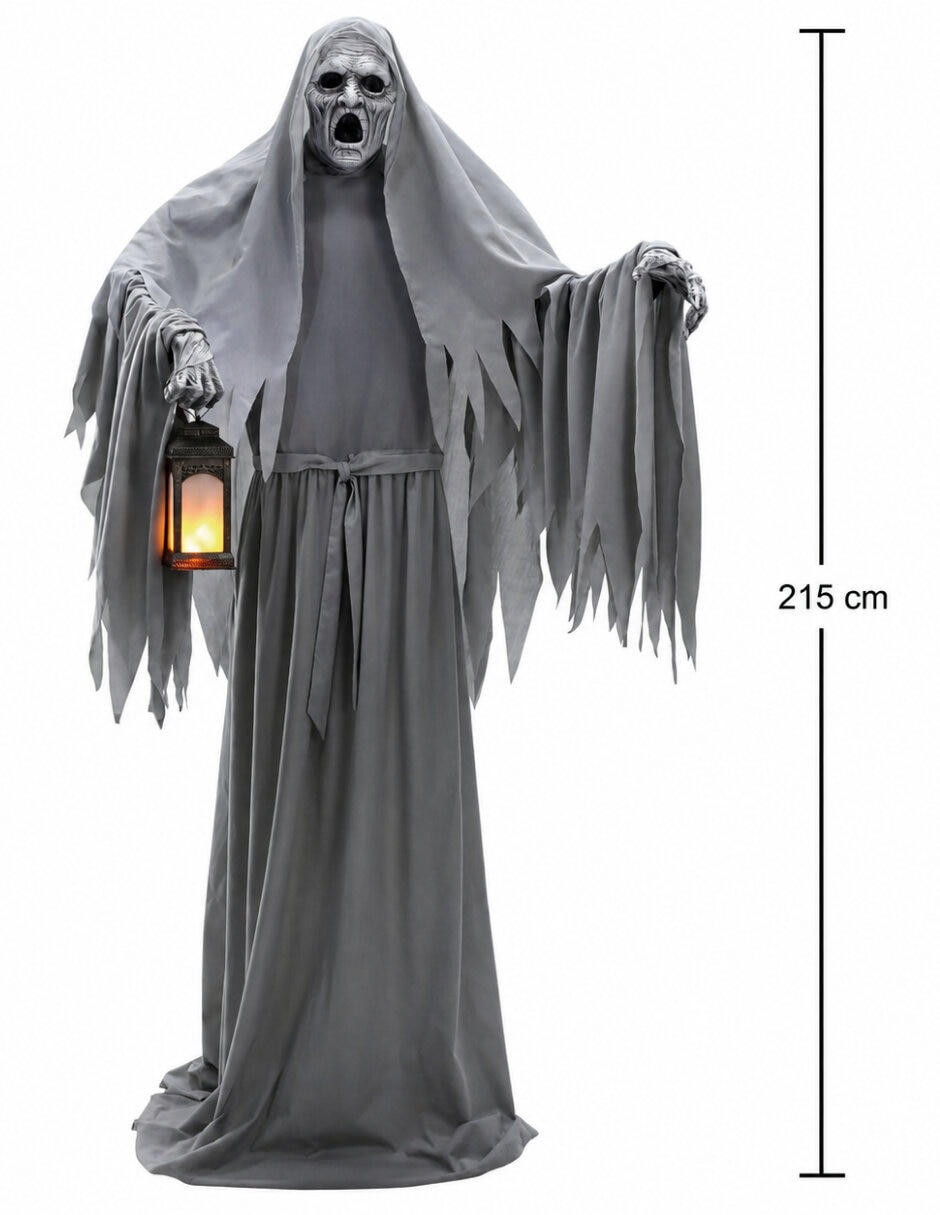 Figura decorativa de Halloween Fantasma Ghoulish Productions Animatronic de metal