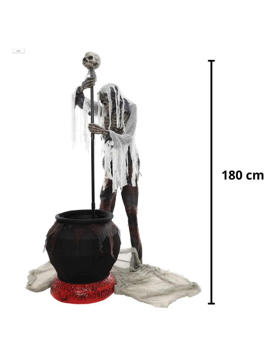 Figura decorativa de Halloween Hechicero Ghoulish Productions Animatronic de metal
