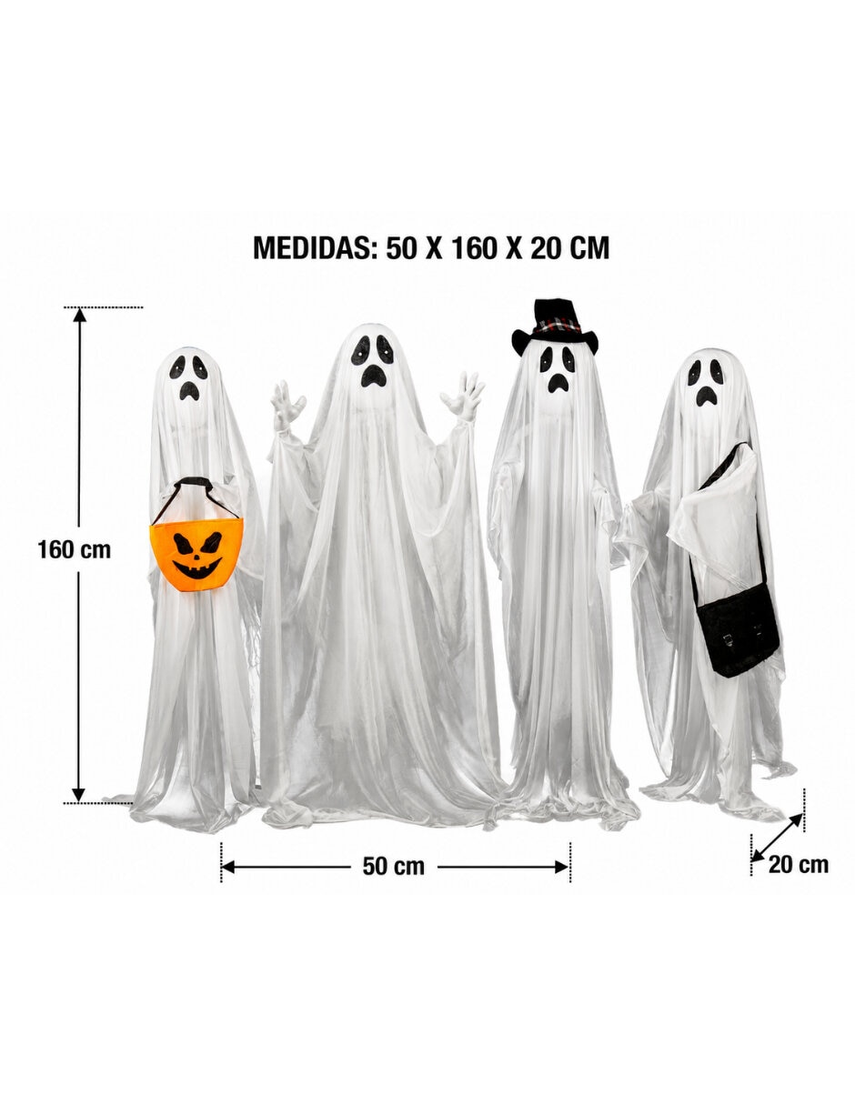 Figura decorativa de Halloween Fantasma Animatronic de metal 8