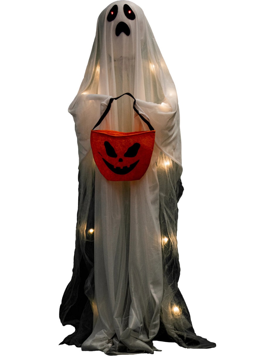 Figura decorativa de Halloween Fantasma Animatronic de metal 7