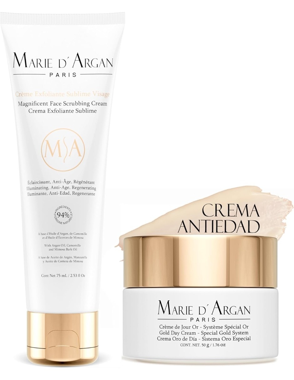 Set de crema facial recomendada para hidratar día y noche todo tipo de piel