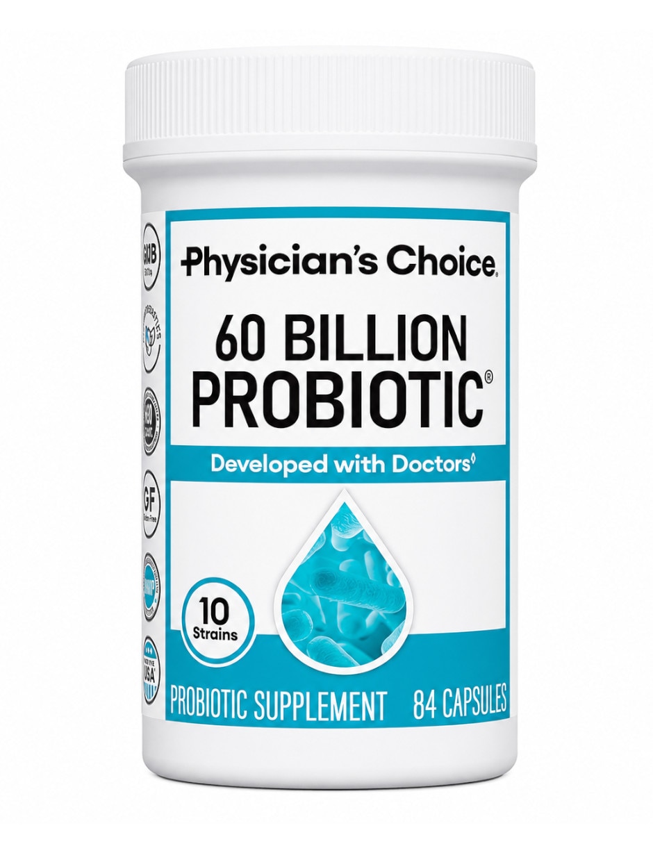 Probiótico con 60 mil millones de UFC Physician's Choice 84 cápsulas