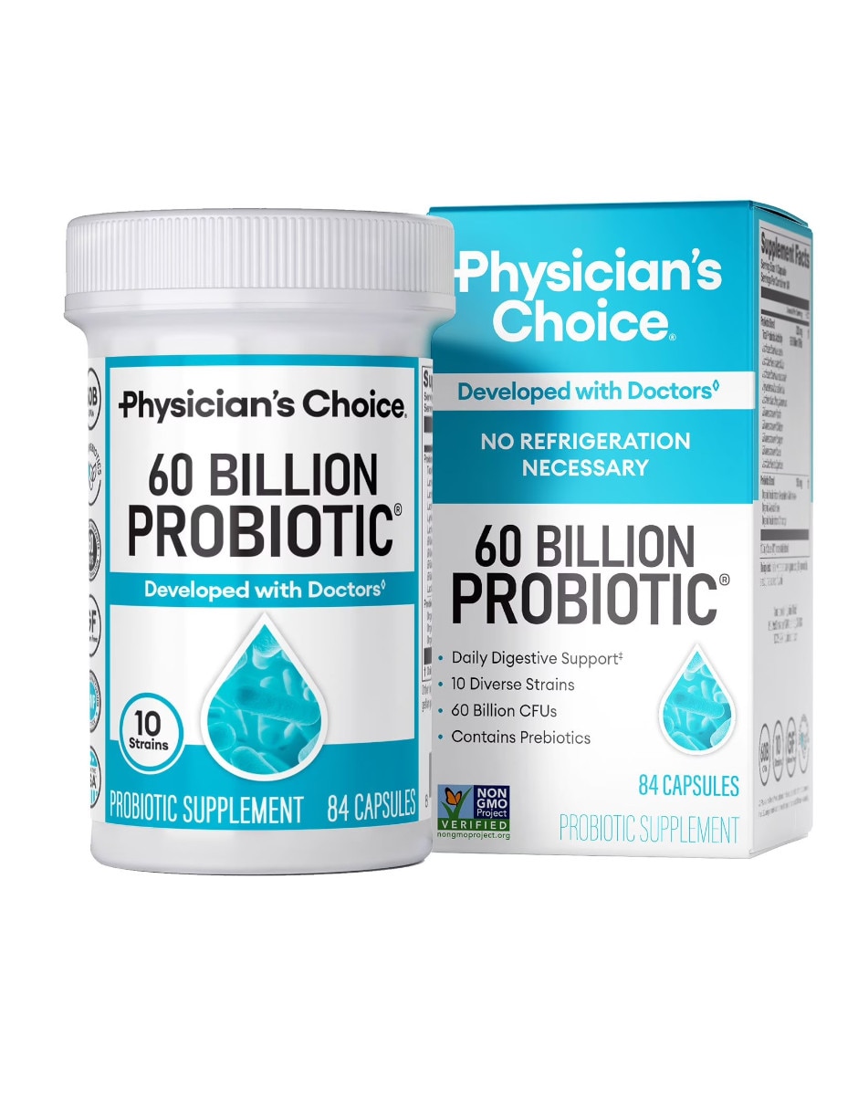 Probiótico con 60 mil millones de UFC Physician's Choice 84 cápsulas