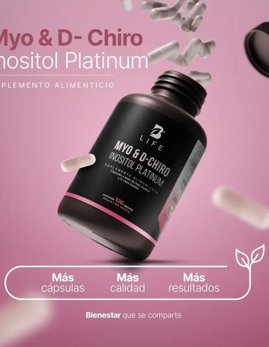 Inositol Platinum B Life con Myo & D-Chiro de 120 cápsulas