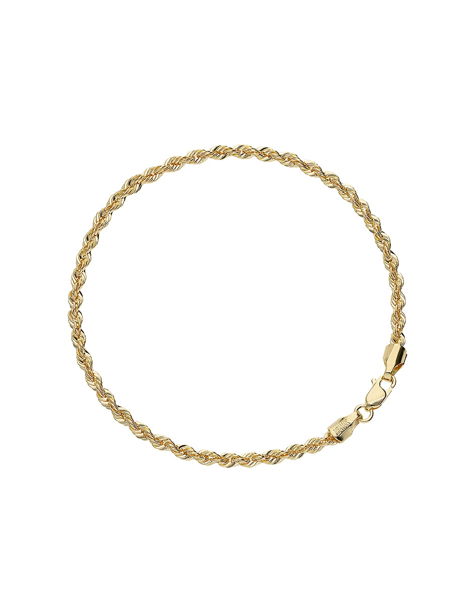 Pulsera de oro amarillo 14 k Clasicas acabado pulido