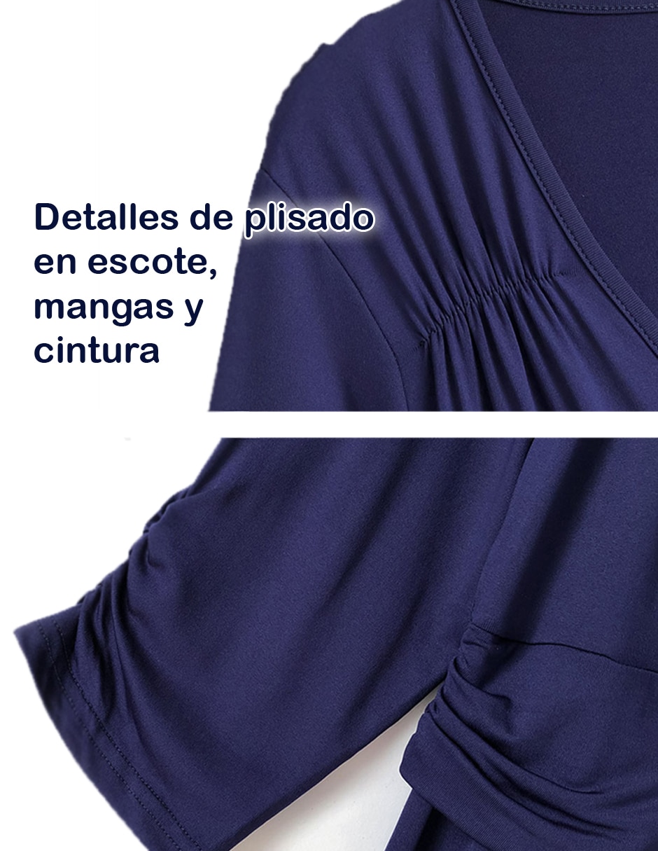 Vestido maxi fiesta Dara Baby escote V para mujer