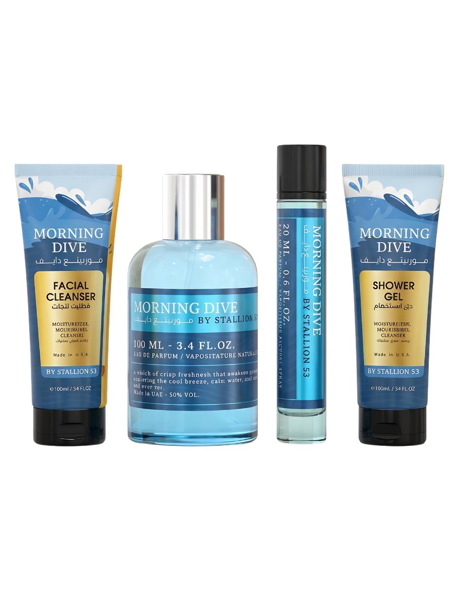Set Eau de parfum Gift Set 4 In 1 Morning Dive By Stallion 53 unisex Set Eau de parfum Gift Set 4 In 1 Morning Dive By Stallion 53 unisex