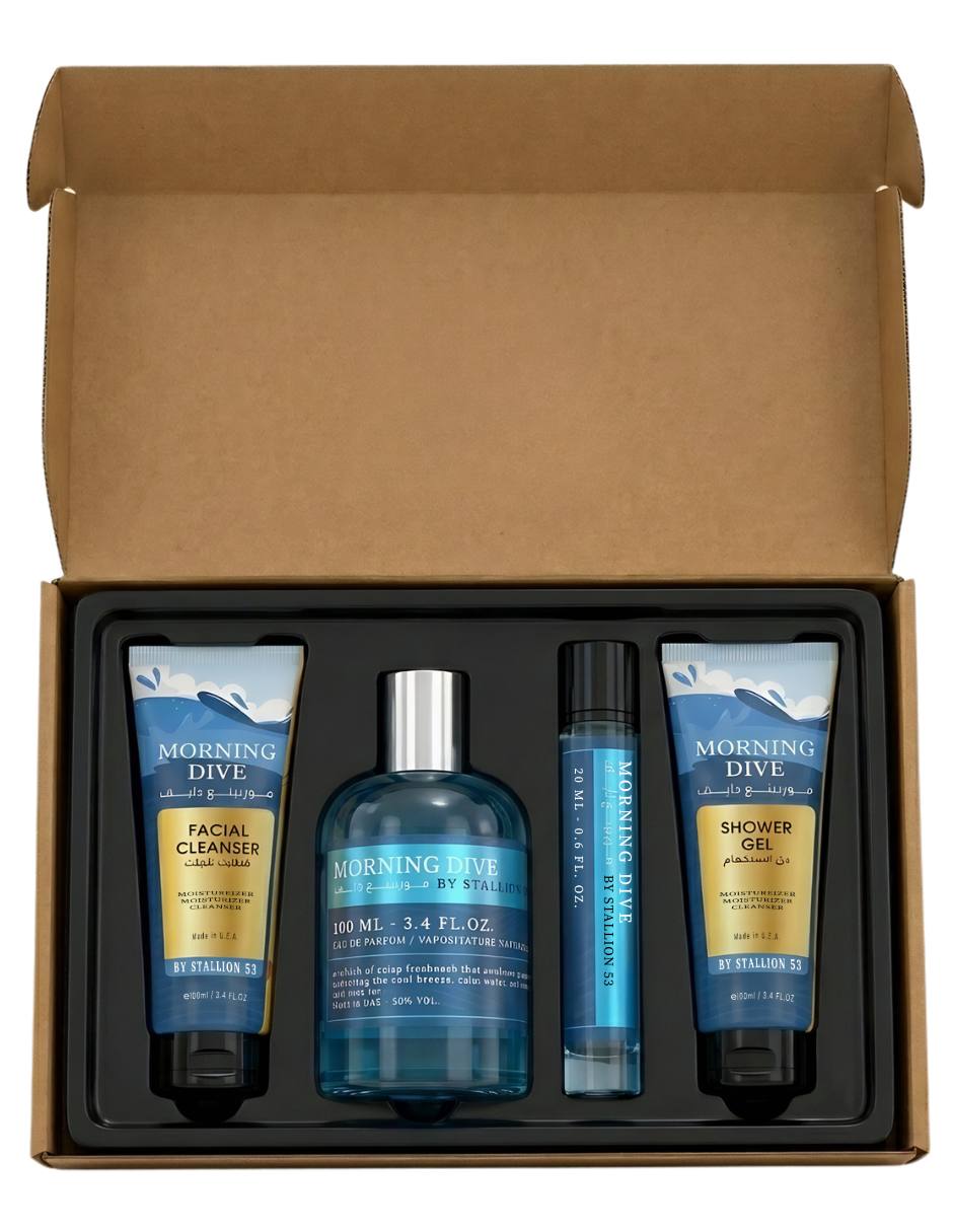 Set Eau de parfum Gift Set 4 In 1 Morning Dive By Stallion 53 unisex 4