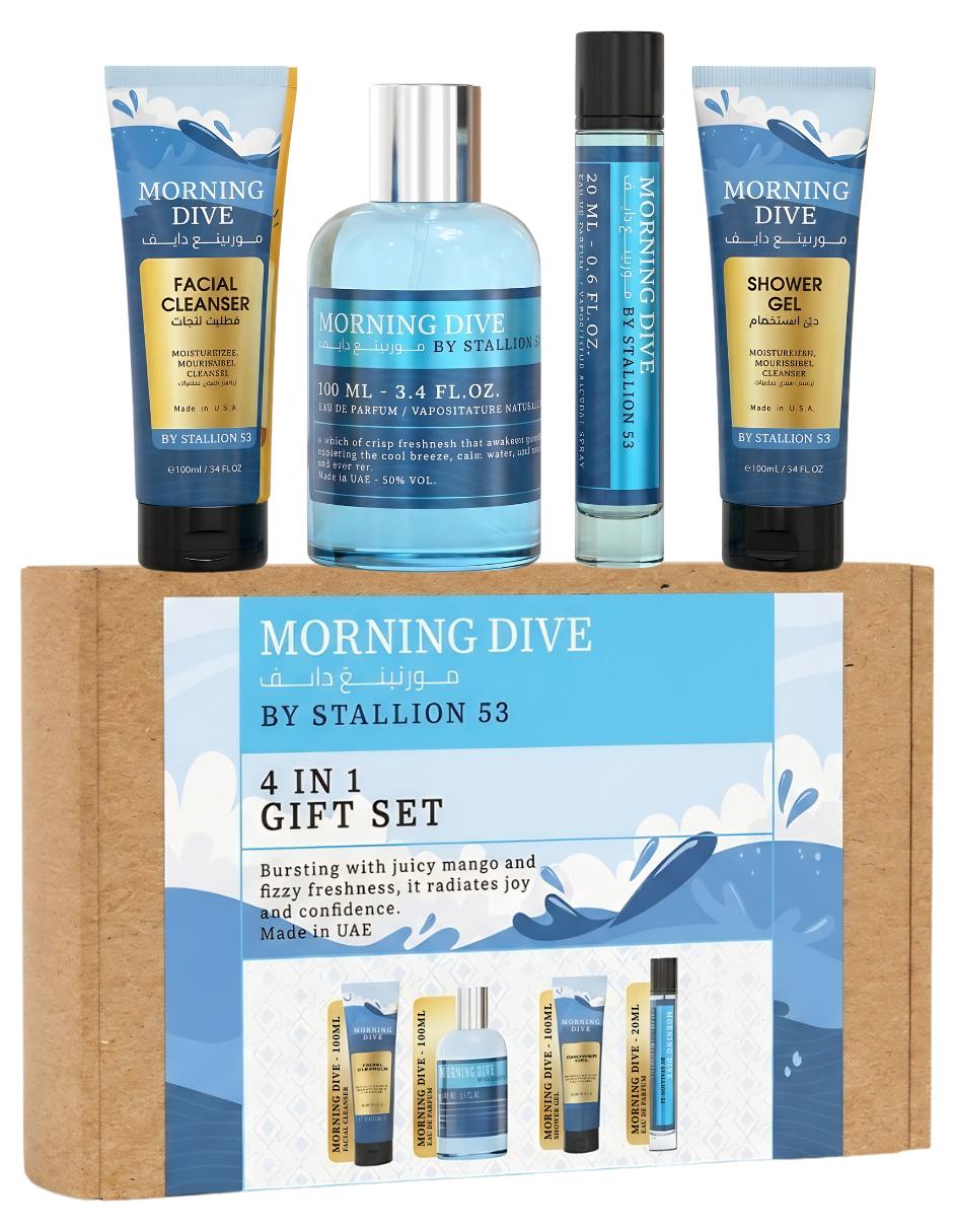 Set Eau de parfum Gift Set 4 In 1 Morning Dive By Stallion 53 unisex 3