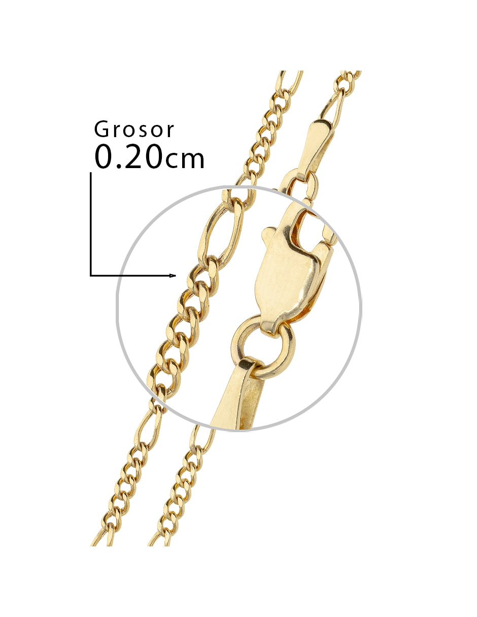 Pulsera Fonelli de oro amarillo 14 k Clasicas acabado pulido