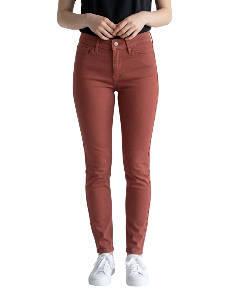 Jeans skinny Ankle Marsala para mujer