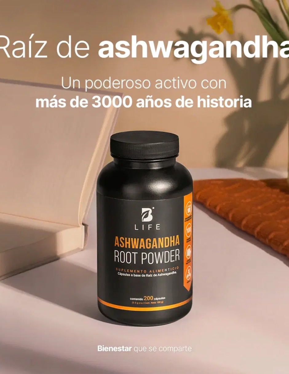 Ashwagandha Root Powder de 200 cápsulas 2