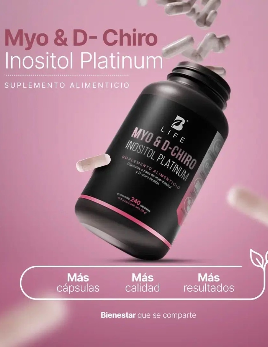 Inositol Platinum B Life con Myo & D-Chiro de 240 cápsulas