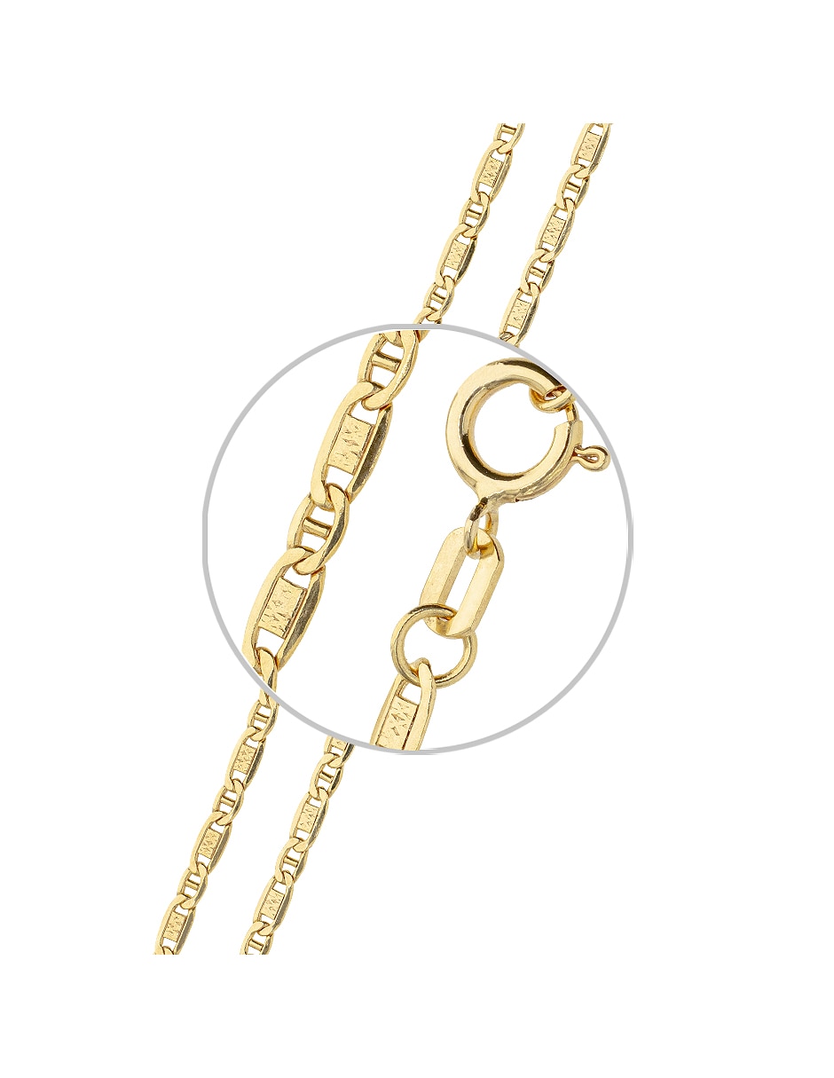 Pulsera de oro amarillo 14 k Clasicas acabado pulido 3