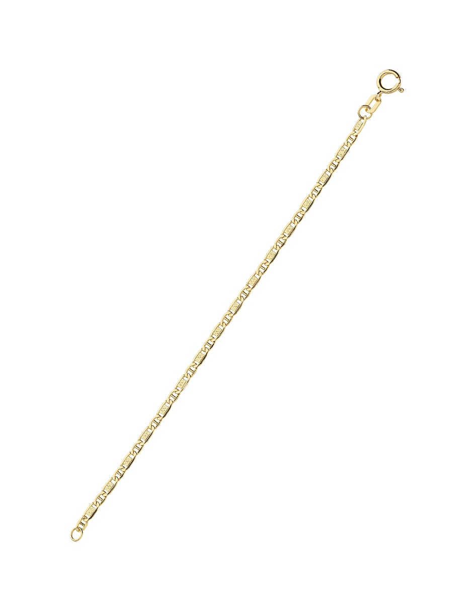 Pulsera de oro amarillo 14 k Clasicas acabado pulido 4