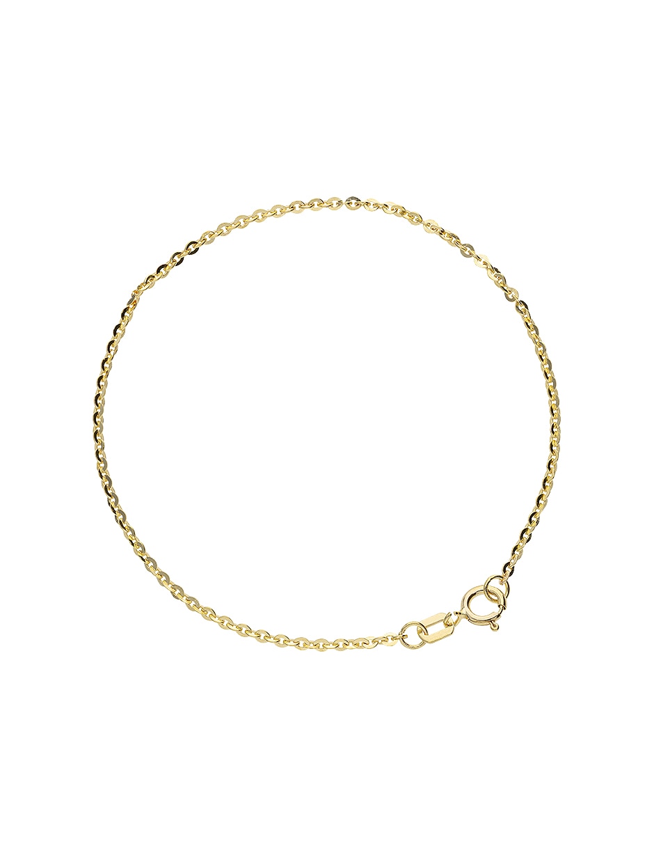 Pulsera de oro amarillo 14 k Clasicas acabado pulido